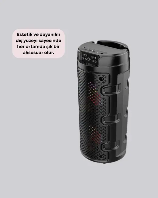 USB SD Kart ve AUX Girişli Taşınabilir Hoparlör
