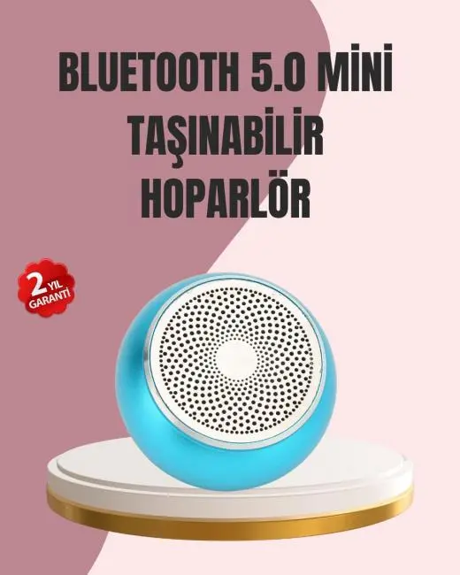 Mini Bluetooth Speaker | Uzun Pil Ömrü Şık ve Hafif Tasarım