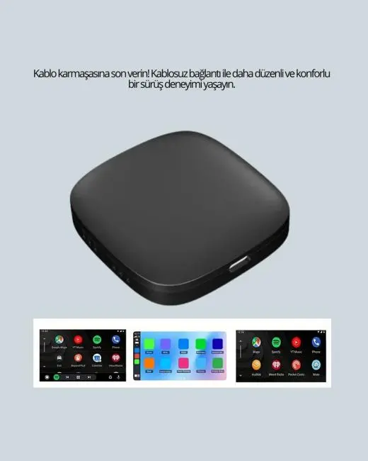 Çift Bant WiFi Android Auto Kablosuz Bağlantı Cihazı