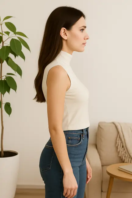 Kadın Kolsuz Body-(17952)