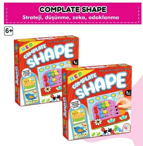 Complate Shape Renklerle Zekanı Konuşturma Oyunu