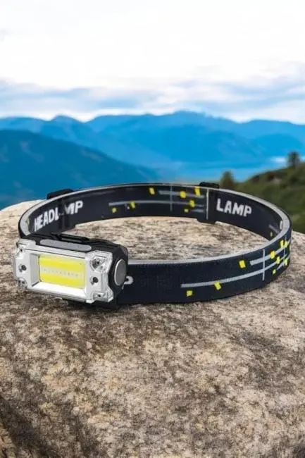 Kafa Lambası Kamp Feneri Balıkçı Feneri Başlıklı Suya Dayanıklı