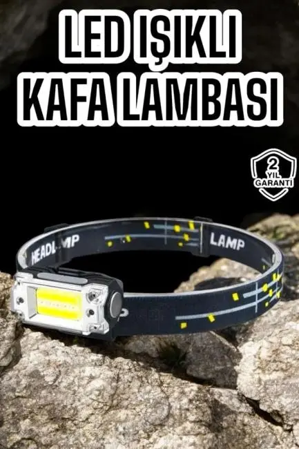 Kamp Feneri Balıkçı Feneri Başlıklı Suya Dayanıklı Kafa Lambası