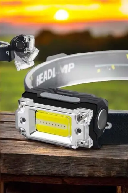 Şarjlı Kafa Feneri Suya Dayanıklı Ayarlanabilir Kamp Feneri