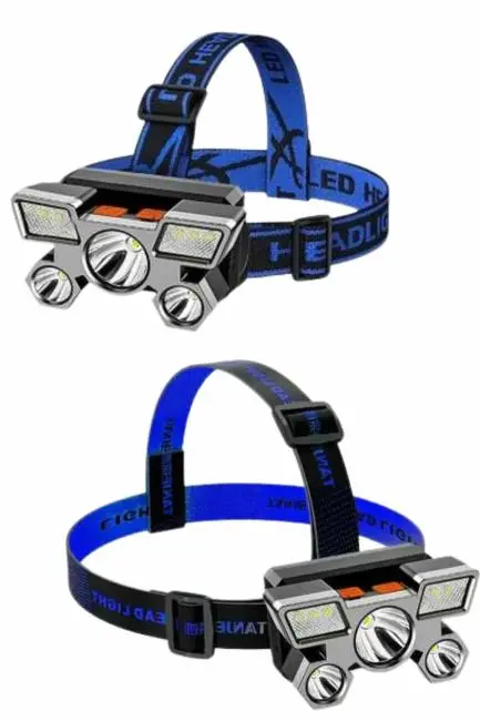 El Feneri Süper Kafa Lambası 4 Modlu 5 Led Kafa Feneri