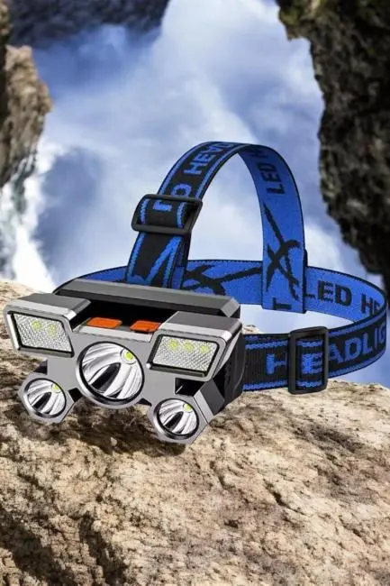 Ultra Güçlü Led Işık Şarjlı Kafa Lambası Balıkçı Lambası Kafa Feneri