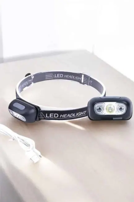 Kafa Lambası Kamp Lambası Sensörlü Şarjlı Ayarlanabilir