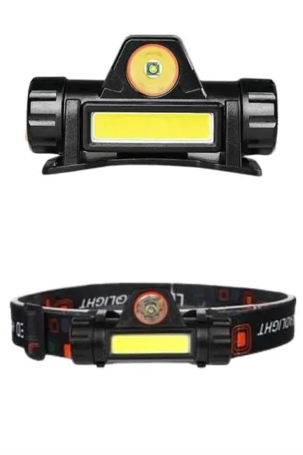 Ledli Şarjlı Kafa Lambası LED Şarjlı Su Geçirmez Kafa Feneri