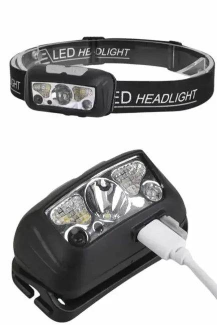 Ayarlanabilir Kafa Lambası Type-C Şarjlı Kompakt Kamp Lambası