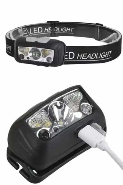 Ayarlanabilir Kafa Lambası Type-C Şarjlı Kompakt Kamp Lambası