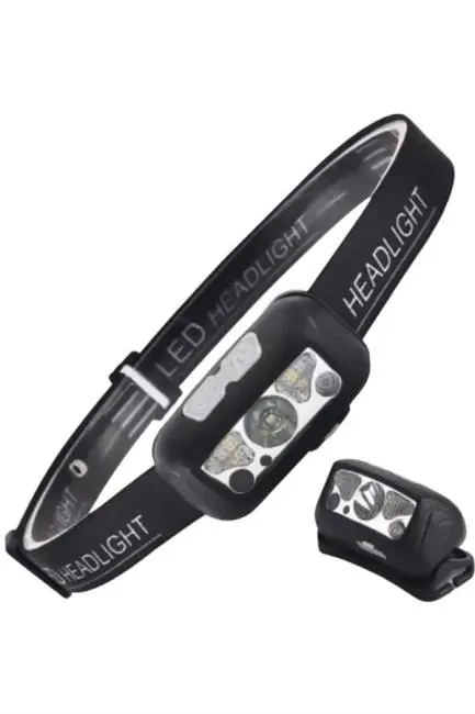 Sensörlü Şarjlı Type-c Şarj Işıklı Kafa Lambası Kamp Lambası