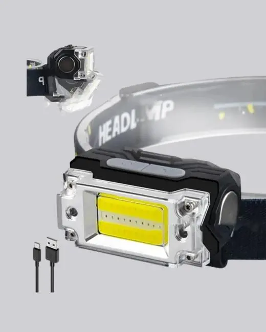 Taşınabilir Şarjlı LED Fener XPE95LM COB120LM Manyetik Gövde