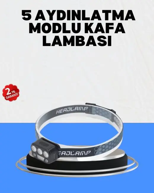 Gece Koşusu İçin LED Kafa Lambası El Sensörlü