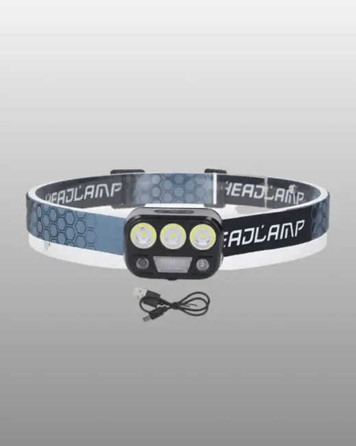 Kamp ve Trekking İçin Sensörlü LED Kafa Lambası