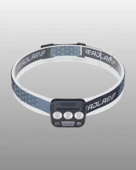 USB Şarjlı LED Kafa Lambası 300 Lümen Güç Göstergeli