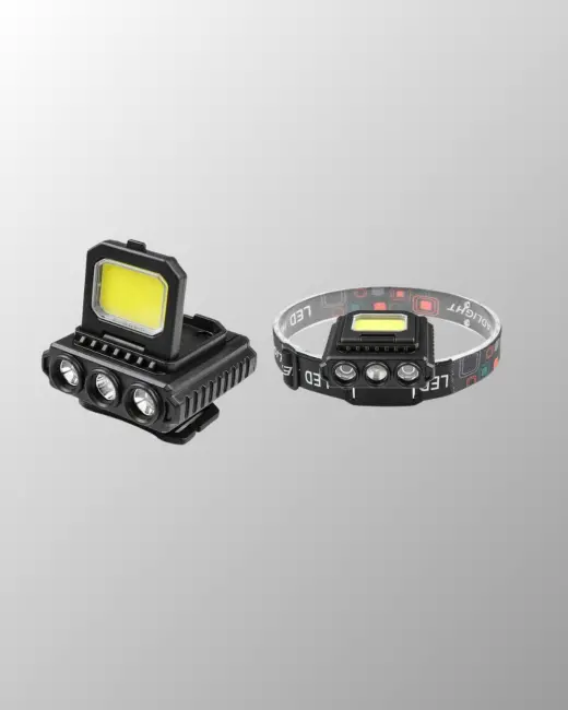 800 Lumen LED Kafa Lambası COB ve XPE Led Type C Şarjlı Ayarlanabilir