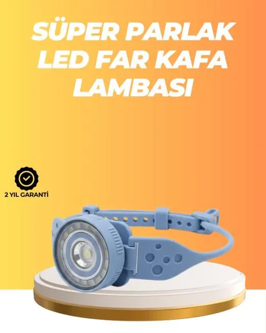 Suya Dayanıklı LED Kafa Lambası Outdoor Kullanım