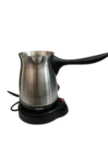 Elektrikli Cezve 800 Watt Paslanmaz Çelik Türk Kahve Makinesi Saplı