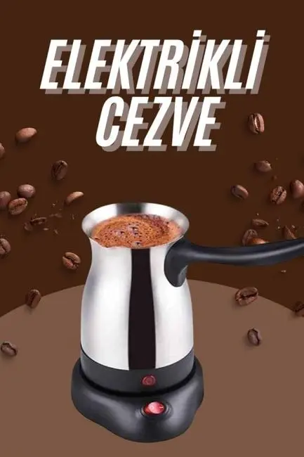Çelik Kahve Makinesi Cezve 800 Watt Paslanmaz Çelik Türk Kahvesi Makinesi