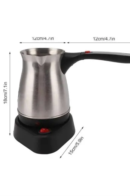 Çelik Kahve Makinesi Cezve 800 Watt Paslanmaz Çelik Türk Kahvesi Makinesi