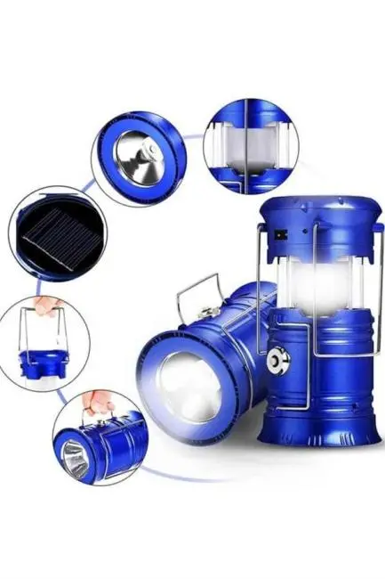 Kamp Lambası El Feneri Askılı Büyük Boy USB Şarjlı Işıldak