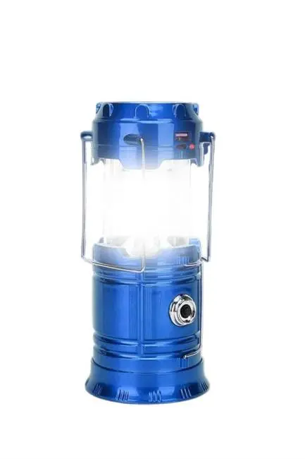 Solar Şarjlı Kamp Lambası Güneş Enerjili Kızaklı Kamp Feneri Çadır Feneri Led Işıldak