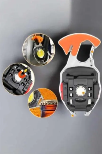 El Feneri Acil Işık Seti Tornavida Düdük Kapak Açma Kamp Lambası