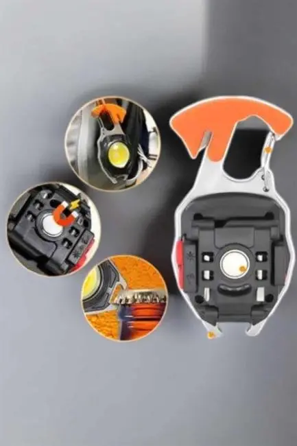 El Feneri Acil Işık Seti Tornavida Düdük Kapak Açma Kamp Lambası