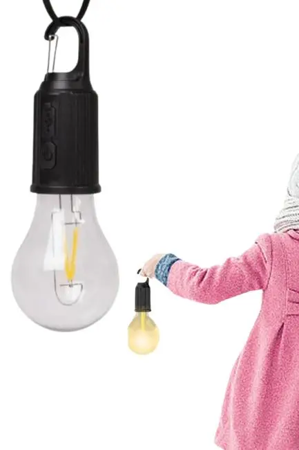 Taşınabilir Askılı Ampul Kamp Lambası Askılı Type-C Şarjlı Bahçe Lambası