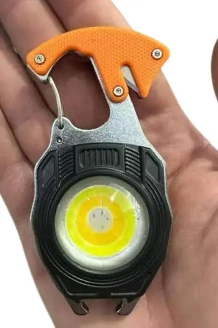 El Feneri LED Anahtarlık Çok Fonksiyonlu Mini Çakmak Özellikli