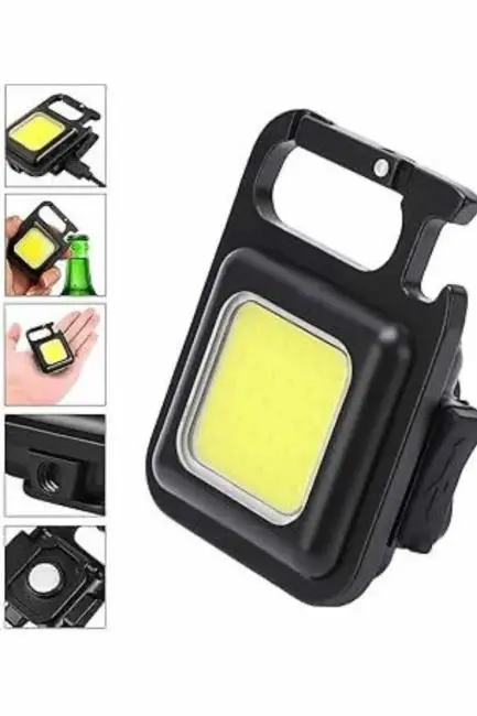 Kamp Çadır Lambası Şarjlı El Feneri Işıldak Anahtarlık Mini Mıknatıslı