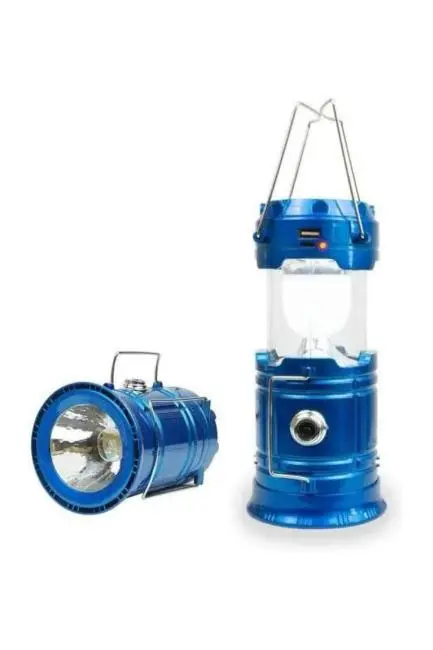 Kamp Lambası El Feneri Askılı Büyük Boy USB Şarjlı Işıldak