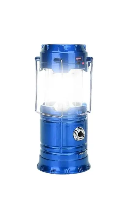 Solar Şarjlı Kamp Lambası Güneş Enerjili Kızaklı Kamp Feneri Çadır Feneri Led Işıldak