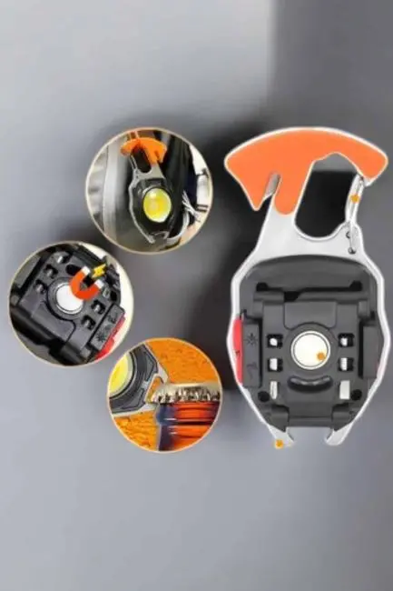 El Feneri Acil Işık Seti Tornavida Düdük Kapak Açma Kamp Lambası