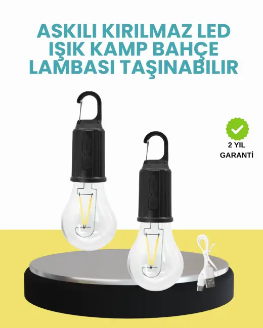 Su Geçirmez Dış Mekan LED Çadır Işığı