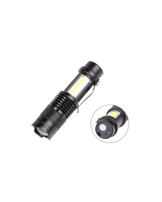 Taşınabilir Şarjlı LED Fener - 4 Modlu 2000LM Ayarlanabilir Odak