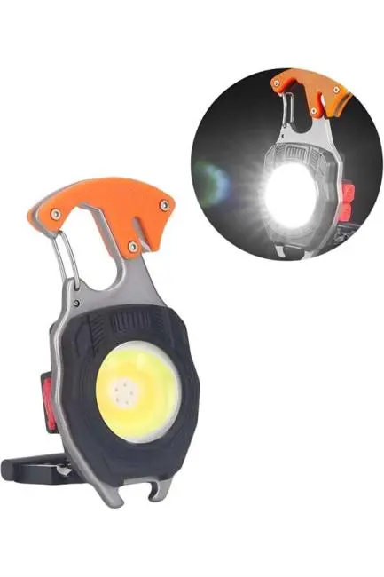 Çok İşlevli Acil Durum Işığı USB Şarjlı Cep Feneri 7 Farklı Mod