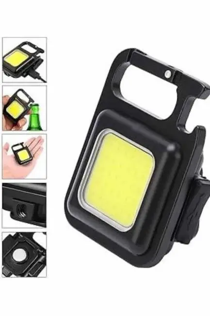 Kamp Çadır Lambası Şarjlı El Feneri Işıldak Anahtarlık Mini Mıknatıslı