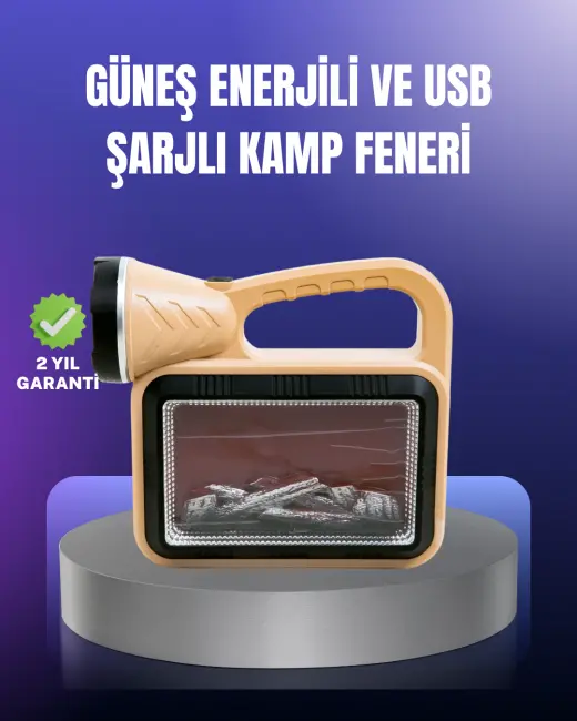 Solar Enerjili Alev Lambası – El Feneri ve Dekoratif Işık