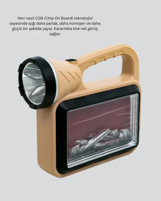 Solar COB Alev Efektli Lamba – Güneş Enerjili Suya Dayanıklı Taşınabilir