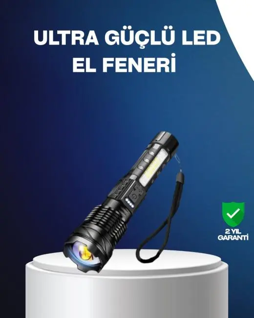 Outdoor ve Acil Durum İçin Güçlü LED El Feneri