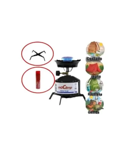 Kolay Ayarlanabilir Alevli ve Güvenli Metal Kamp Ocağı