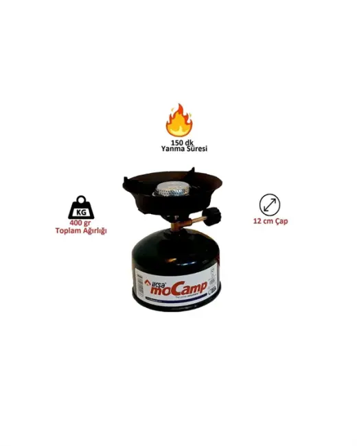220 gr Gaz Tüpüyle 4 Saat Yanabilen Verimli Kamp Ocağı
