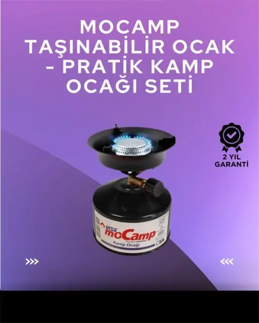 Hafif ve Kompakt Tasarımlı Taşınabilir Kamp Ocağı – Ergonomik Kullanım
