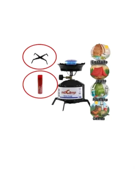 Dayanıklı Paslanmaz ve Yüksek Isı Dayanımlı Kamp Ocağı – Uzun Süreli Kullanım İçin