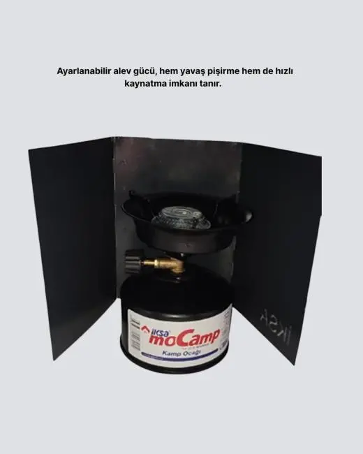 Taşınabilir Kamp Ocağı Seti Pişirme Alanı Ayarlanabilir Alev