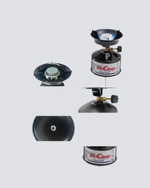 Taşınabilir Kamp Ocağı Seti Pişirme Alanı Ayarlanabilir Alev