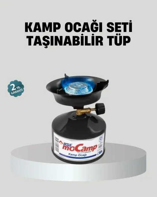 Taşınabilir Kamp Ocağı Seti Pişirme Alanı Ayarlanabilir Alev