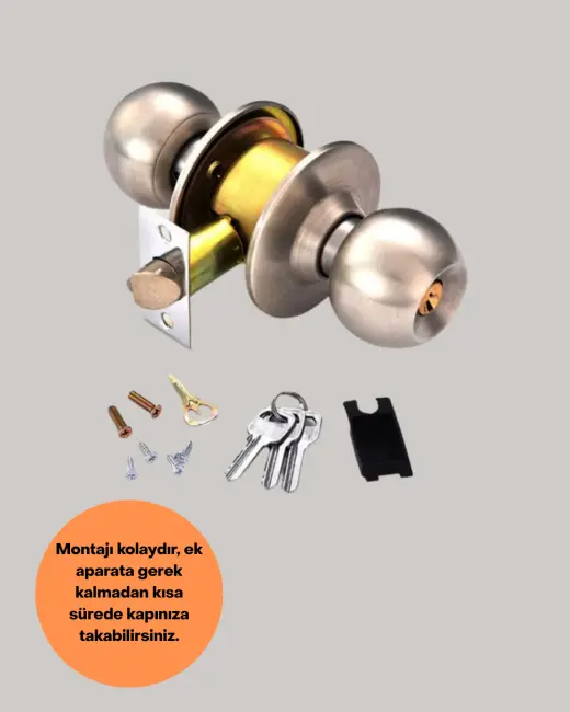 Kolay Montajlı Modern Tasarım Topuzlu Kilit