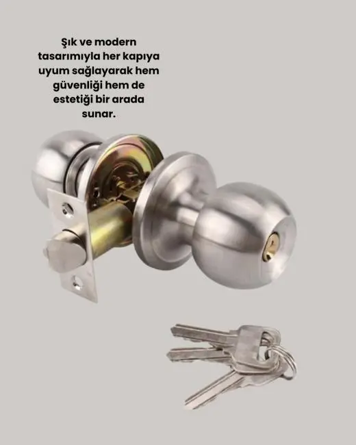 Kolay Montajlı Modern Tasarım Topuzlu Kilit